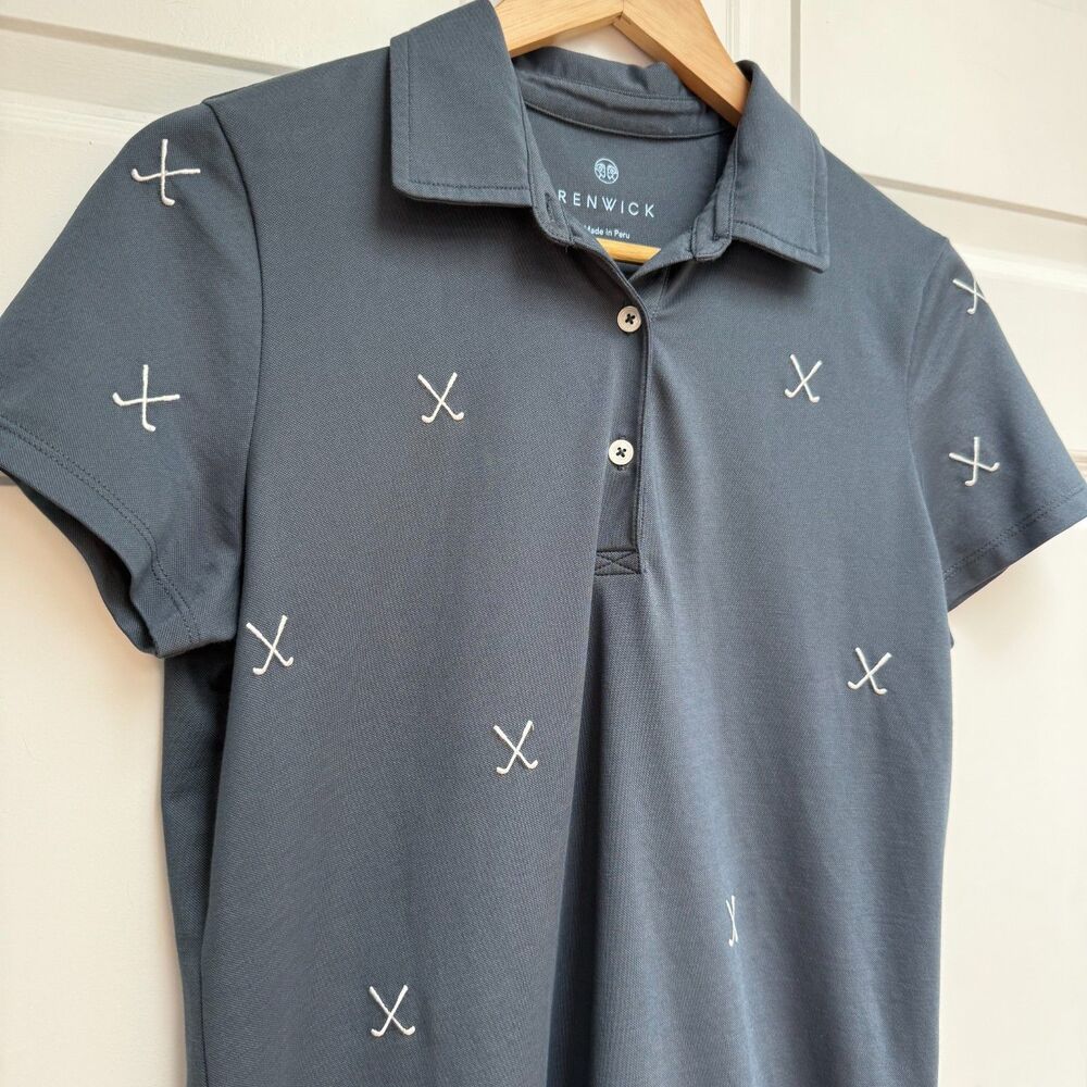 Renwick Women's Golf Polo Shirt Size Medium Short Sleeve Cotton Blend